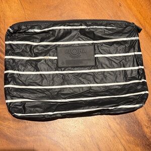 ALOHA Collection Black and White Striped Bag